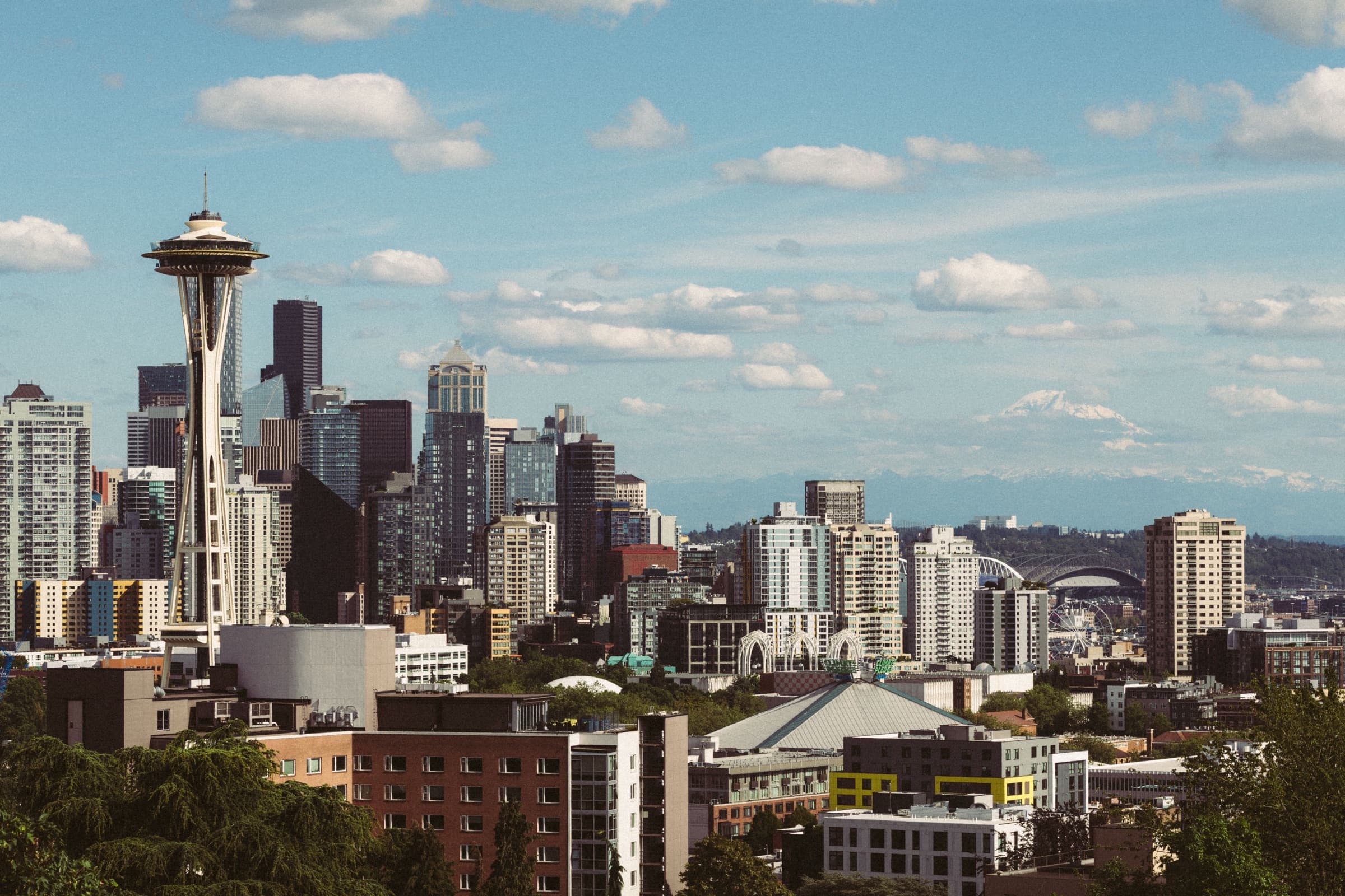 The Seattle skyline with the Space Needle